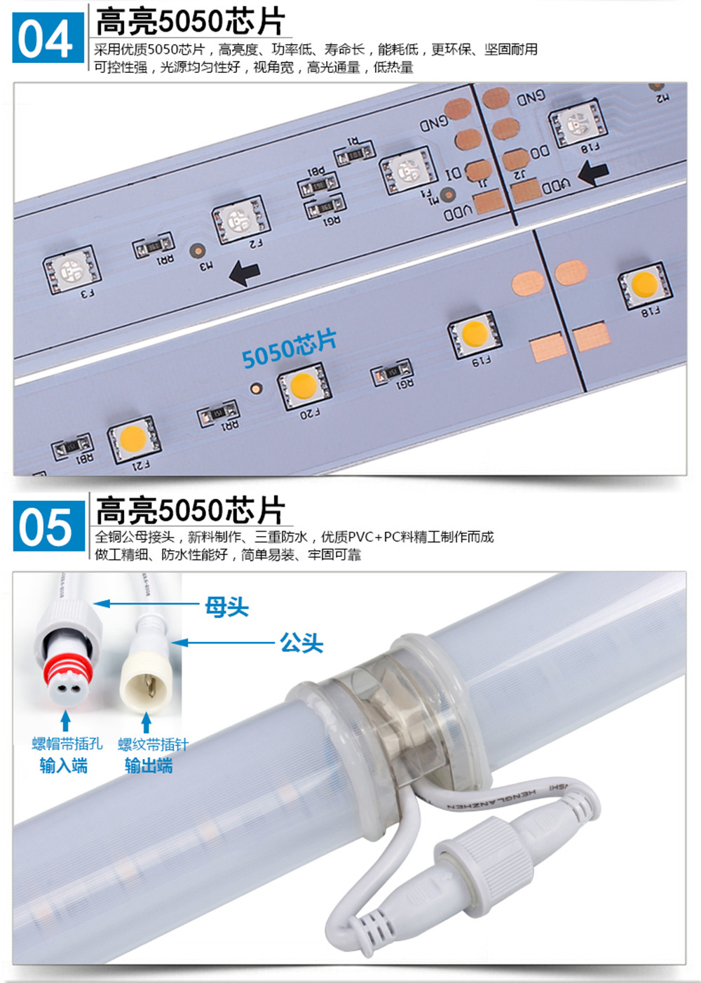 户外亮化专用全彩led数码管灯细节图4