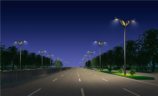 道路LED路灯亮化照明效果