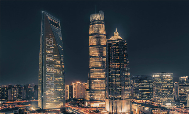 中国第一楼上海中心大厦楼体亮化